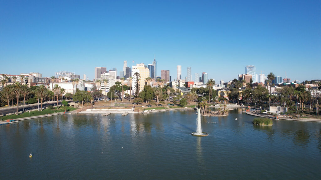 Drone Videos Mc Arthur Park Los Angeles